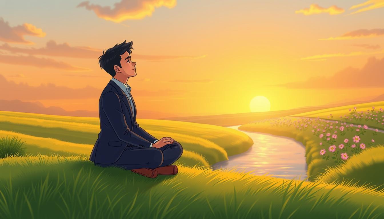 A person sitting quietly in soft daylight, reflecting - an image of self-awareness and emotional growth.