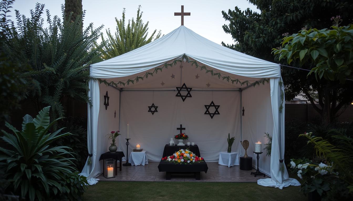 Editorial illustration for The Mourning Tent in Israel - A Place of Honour and Remembrance